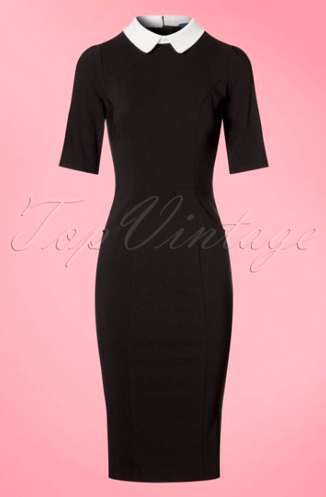 Collectif-Clothing-50s-Winona-Pencil-Dress-in-Black-and-White