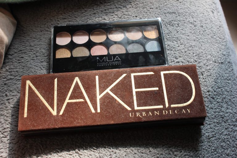 MUA undressed versus Urban Decay naked palette – dupes!