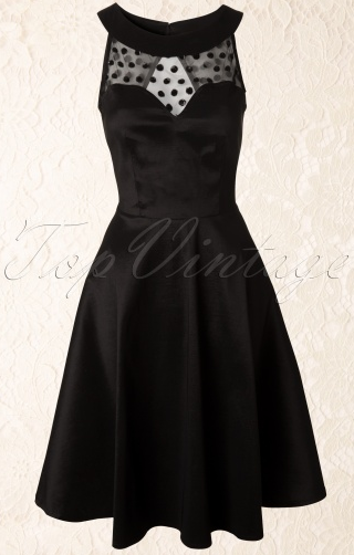 vixen-50s-dress-black-mesh-taffeta