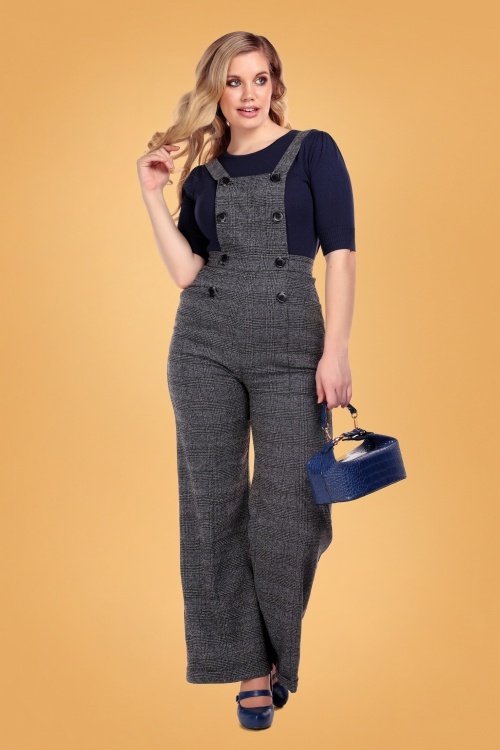 Collectif-Brenda-Librarian-Check-Dungarees