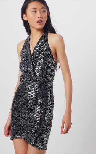 Boohoo glitter cocktailjurk