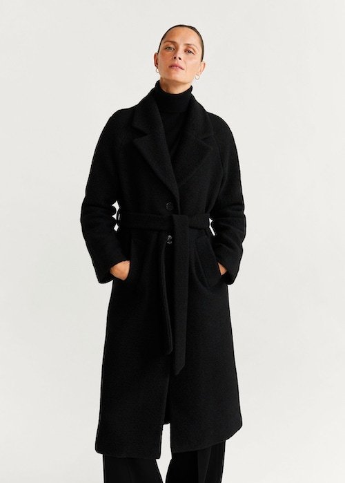 Mode Jassen Wollen jassen Zero Wollen jas zwart casual uitstraling 