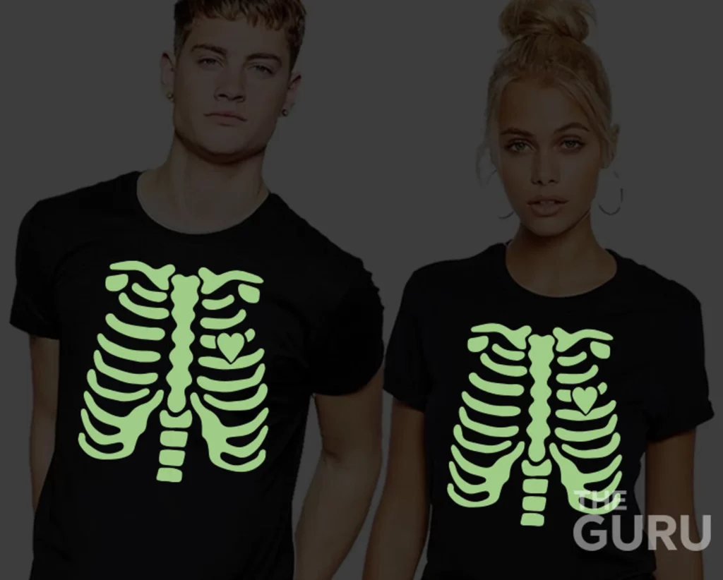 glow-in-the-dark-halloween-kostuum-koppels-skelet