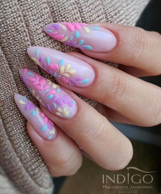 pastel-bloemen-nail-art