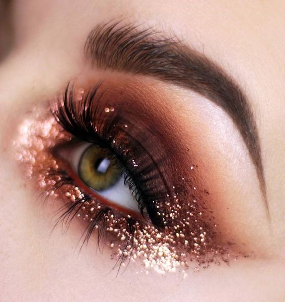 bronze-oogschaduw-glitter