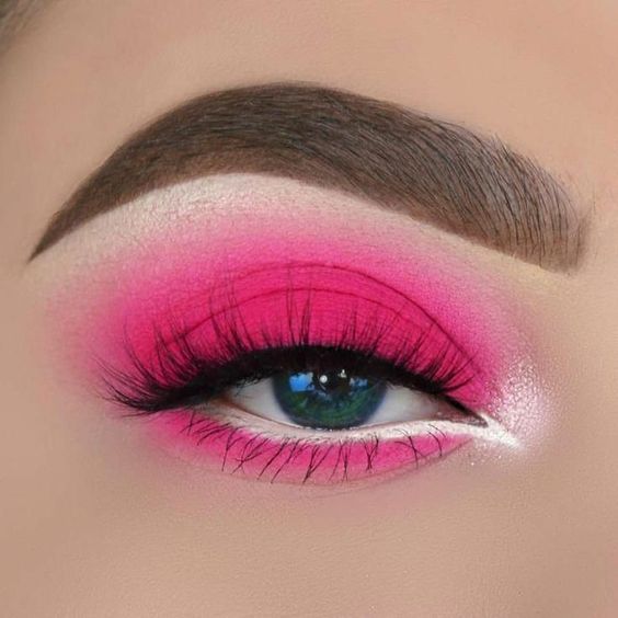 matte-roze-ooglook