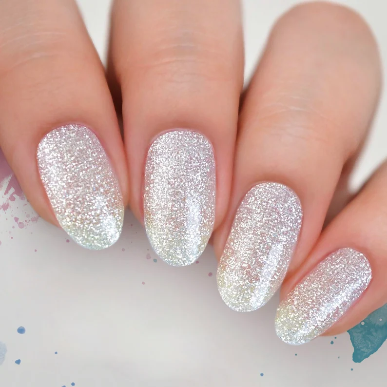 glitter-nagellak-zilver
