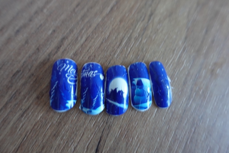 blauwe-kerst-nail-art